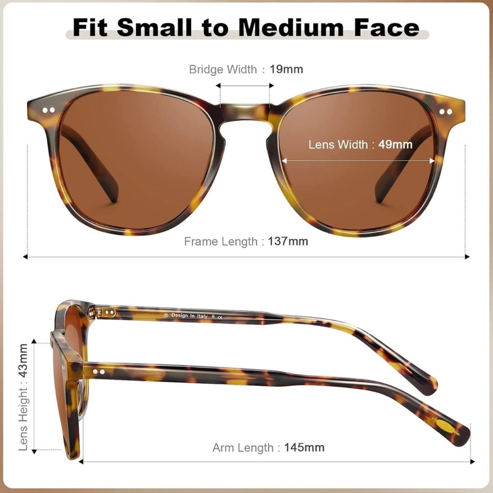 Tortoise Shell Round Sunglasses - Picture 12 of 14